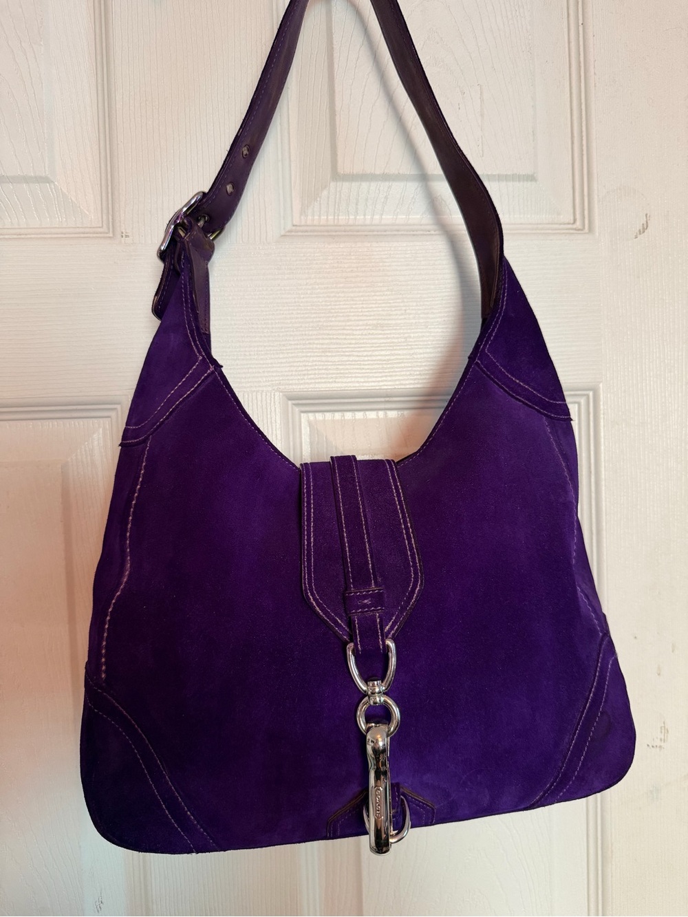 Coach Suede Hampton Shoulder Bag | DIY Color